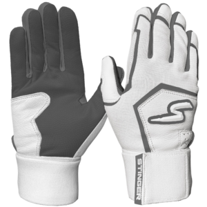 Winder Series Gray & White Batting Gloves