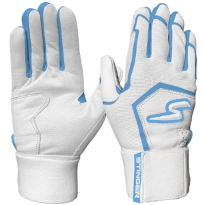 Winder Series Columbia Blue & White Batting Gloves